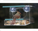 High-Quality Clear Acrylic Bird Feeder with Strong All-Weather Suction Cups