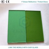 6mm F Green Dark Green Reflective Glass with Ce & ISO9001 for Glass Window