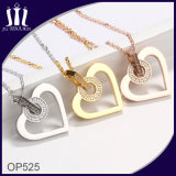 OEM Design Heart Lover Gold Imitation Jewellery with Diamond