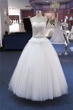 Strapless Ballgown Bridal Lace Wedding Dress Gown (Q90350)