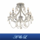 Modern Design 5-Light Decorative Crystal Chandelier Lamp for Hallway, Bedroom, Living Room, Kitchen, Dining Room (Chrome)