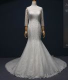 Long Sleeve Beading Mermaid Bridal Wedding Dresses