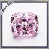 Cushion Shape Light Pink Cubic Zirconia for Engagement Rigns