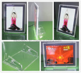 Landscape Portrait Table-Top LED Acrylic Photo Frame with Acrylic Stands