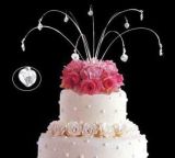Hanging Sparkle Jewelry Wedding Cake Topper