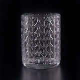 Straight Candle Holder with Special Embossed Pattern