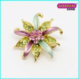 2015 Custom Cheap Wholesale Gold Flower Brooch Pin