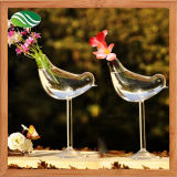 Bird Shape Glass Vase Garden Decoration