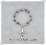 6mm Matel Beads Finger Rosary with Cross, Finger Rosary (IO-ce087)