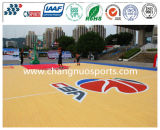 Excellent Silicon PU Sports Court for Basketball/Tennis/Vollyball/Badminton Flooring