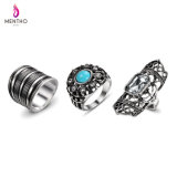 Statement Personal Retro Ethnic Hollow Resin Alloy Rings Set