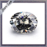 Grey Color Oval Cut Synthetic Moissanite for Fashion Ring