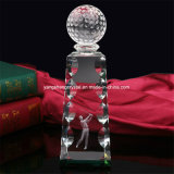 Best Quality Personalize Crystal Award Trophy with Golf