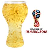 2018 Russion Football World Cup Customized Glass Beer Cup Shaped Beer Glass
