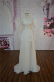 Long Sleeve Champagne Wedding Dress Sheath Lace Wedding Dress