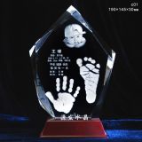 Crystal 3D Cube for Souvenir or Gifts in China