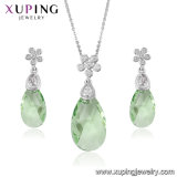 64406 Xuping Charming Big Stone Designs Crystals From Swarovski Jewelry Sets for Women