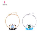 New Fashion Devil's Eye Retro Shiny Crystal Gemstone Women's Bracelet