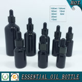 Black Coloured Glass Dropper Essential Oil Bottle