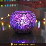 Unique Tempered Round Glass Candle Holder
