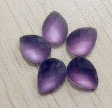Purple Flat Back Stones Strass Beads with Frost