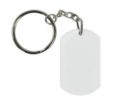 Blank Sublimation Polymer Arc-Shaped Keychain