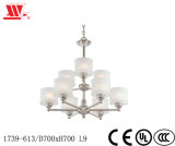Luxury Chandelier with Glass Lampshades 1739-613