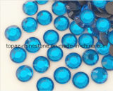 Hot Fix Rhinestone Heat Transfer Glass Beads for Shoes (SS20 Capri Blue/A Grade)