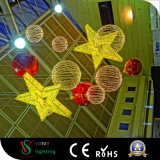 Christmas Shopping Mall Giant Hanging Star Decoration Lights