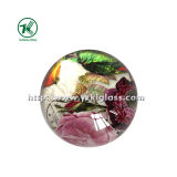 Crystal Paper Weight with Decal Paper (KL140308-1A)