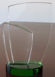 Leaf Crystal Award-Green Base