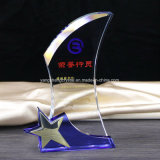 New Style Optical Crystal Award Colored Plaque Crystal Trophy