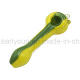 Orange Spoon Pipe Inside Green Pearl with Glass Marbles (ES-HP-244)