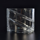 Luxury Clear Candle Container with Popular Pattern