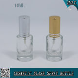 10ml Cosmetic Transparent Glass Spray Bottle with Aluminum Mist Sprayer
