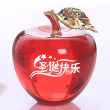 Hot Sale Crystal Apple Craft for Home Decoration