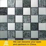 Wall Paper Crystal Glass Mosaic with Metal Treatment