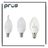 3W Ceramic LED Candle Light Bulb, LED Candle Lighting White