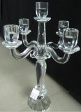 Crystal Candle Holder with Five Poster for Holiday Home Decorarion