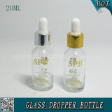 20ml Empty Transparent Cosmetic Glass Dropper Bottle for Hyaluronic Acid