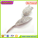 Sparkle Australian Crystal Tulip Silver Brooch Silver Magnetic Brooch