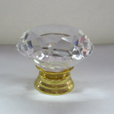 Hotel Special Crystal Diamond Brass Knobs for Furniture