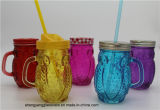 Free Sample Glass Marson Jar Owl Glass Mug Drinking Glass