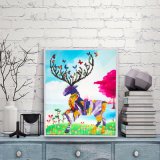 Factory Direct Wholesale New Children DIY Crystal Modern Flower Wall Art Canvas Home Decoration Fk-127