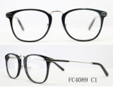 Classic European Acetate and Metal Combination Women Eyeglasses
