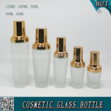 Frosted Cosmetic Glass Spray Bottle with Rose Gold Lids