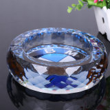 Round Crystal Glass Ashtray for Office Decoration (ks24894)