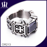316L Titanium Vintage Cross Jewellery Diamond Ring