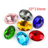 Fashion Jewelry Navette Rhinestone Glass Beadspoint Back Crystal Beads in Colors (PB-Navette)
