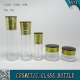 Clear Cosmetic Glass Bottles and Cosmetic Glass Cream Jars